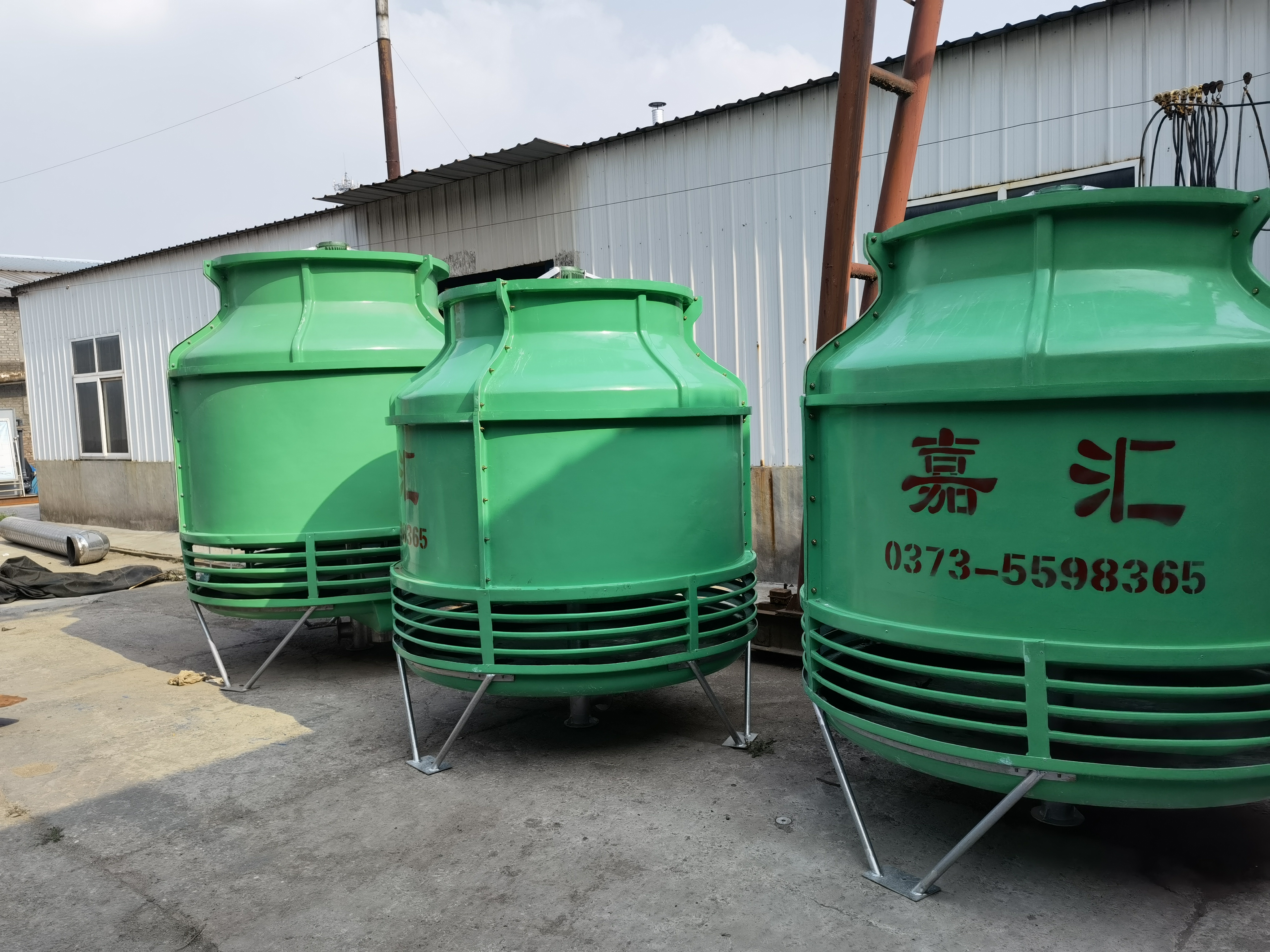 圓形逆流式玻璃鋼冷卻塔的布局特征